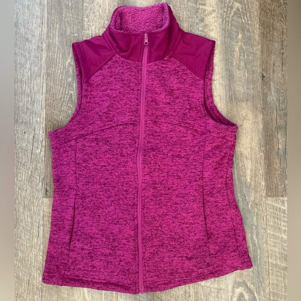 Faded Glory | FREE WITH PURCHASE | Fuchsia Pink Fleece Lined Full Zip Vest